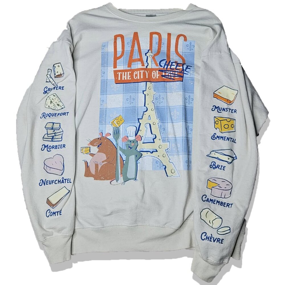 Disney Parks Ratatouille "Paris, The City of Cheese" sweatshirt